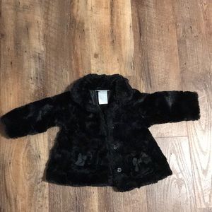 Faux fur baby coat